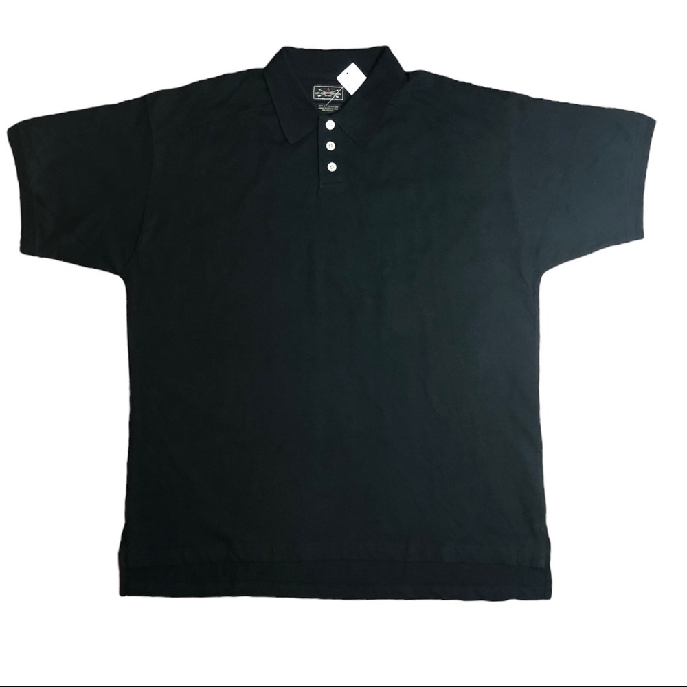 THE ARROW COMPANY Black Cotton Polo Size XL